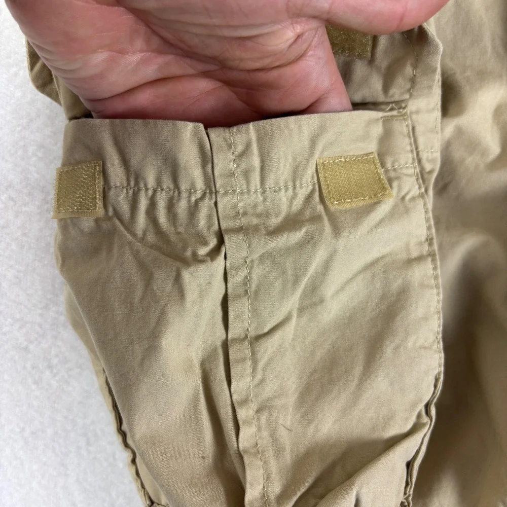 Mens Tan Cotton Twill‎ Cargo Shorts Casual Outdoor Utility Khaki Size 40
